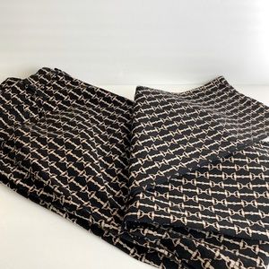 CHARTER CLUB Women’s Black/Tan Stamped Pants Size 12